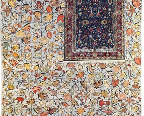 Auatumnal Leaves Carpet Panel Created by Rasam Arabzadeh