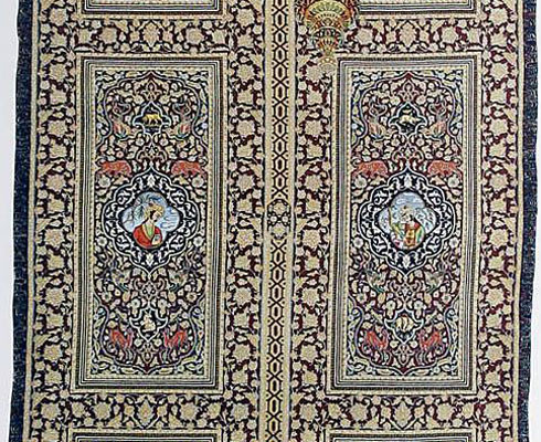 A pair of Safavid Doors Carpet Created by Rasam Arabzadeh