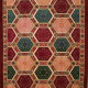 Design inspired by an Illuminated Manuscript Carpet Panel Created by Rasam Arabzadeh in Rasam Carpet Museum