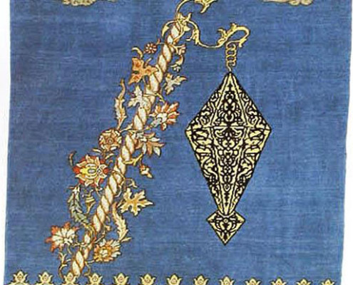 The Grandeur of the Night Carpet panel Created by rasam Arabzadeh in Rasam Museum