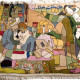 تابلو فرش خلوت رندان اثر استاد رسام عربزاده در موزه فرش رسام