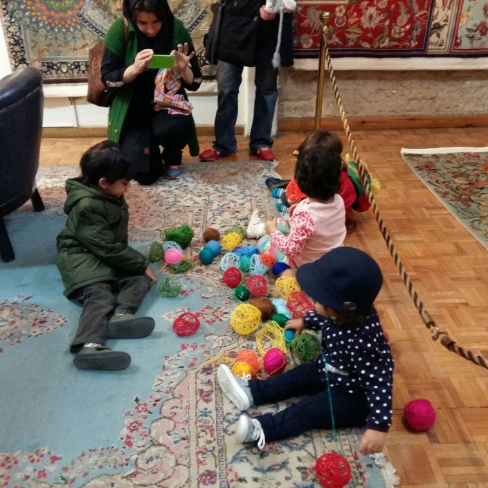 بازدید خردسالان از موزه رسام عربزاده