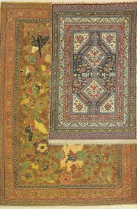 Peaceful Coexistence Carpet Panel Created by Rasam Arabzadeh in Rasam Carpet Museum