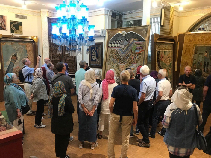 بازدید گردشگران نروژی از موزه رسام عربزاده